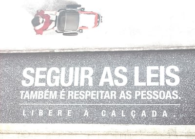 Propaganda para o Governo do Rio de Janeiro – Campanha de conscientização de trânsito