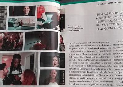 Daniela Savassi is interviewed for VIver magazine in an article about Mineiros who were successful abroad